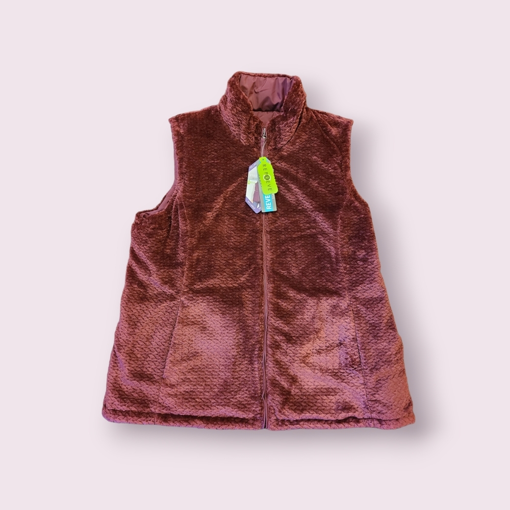 Womens xxl free country reversible vest , brick red - Picture 9 of 10